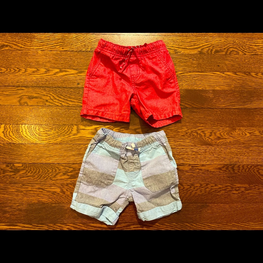 Cat & Jack Blue Color Block & Red Shorts Size 18 Months